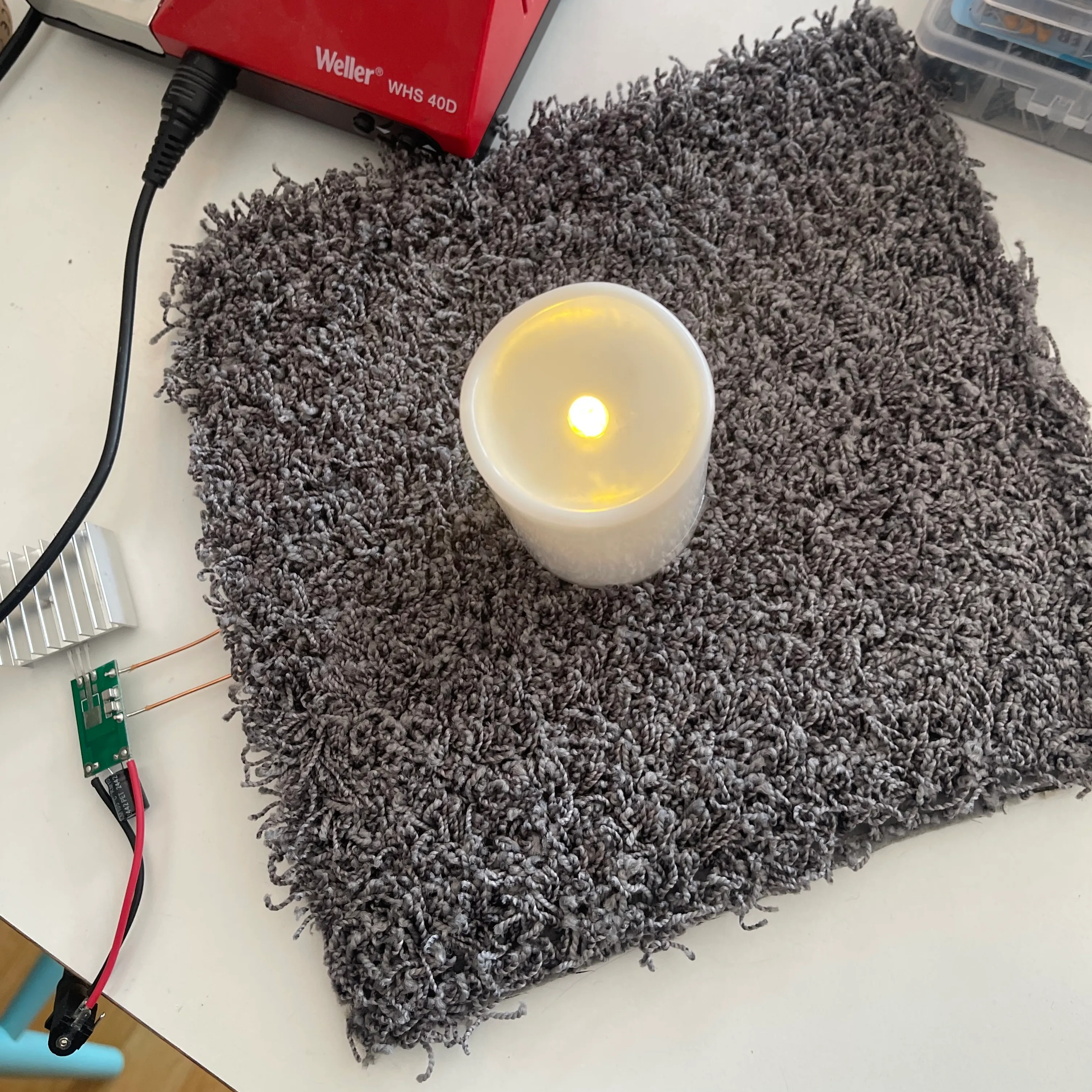 Inductive candle prototype